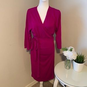 OLD NAVY Magenta Wrap Dress 💕